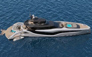 Opalinski Design House Unveils 50m Superyacht Concept Featuring “Patented” Rotational Transom