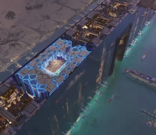 Construction progresses on ‘Hidden Marina’, the first phase of The Line Megacity