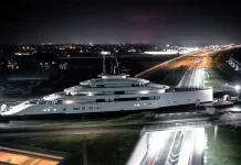 Feadship’s 100m Superyacht Project 824 Spotted in Transit Through the Netherlands
