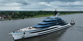 Lürssen Launches 134m Superyacht Project Deep Blue — A Colossal and Mysterious Masterpiece Emerges Credit: DrDuu