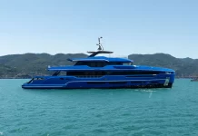 Baglietto Launches Striking Cobalt Blue DOM 133 Superyacht Sui Generis