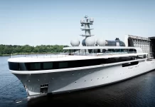 114m Lürssen Fuel-Cell Superyacht Project Cosmos Launched