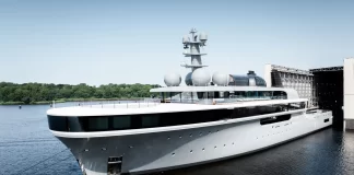 114m Lürssen Fuel-Cell Superyacht Project Cosmos Launched