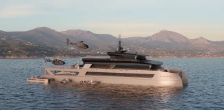 ShadowCat Unveils 71m Support Yacht Sentinel with Integrated Drone Surveillance System