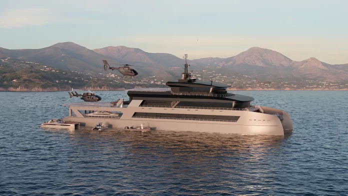Sentinel ShadowCat releases support yacht concept with integrated surveillance drones