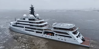 110m Lürssen Superyacht O3 Spotted En Route to Sea Trials