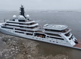110m Lürssen Superyacht O3 Spotted En Route to Sea Trials
