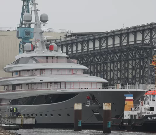 102m LĂĽrssen superyacht Jassi launched